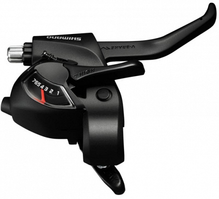 RUČICA MJENJAČA/KOČNICE ST-EF41-7R DS 7BR.V-BRAKE 2 PRSTA CRNA, SAJLA 2050MM, SHIMANO