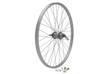KOTAČ II 26”, NEXUS 3 BRZINE SIVI ALUMINIJSKI NA MATICU, OBRUČ 36R