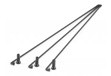 ŽBICA 2X288MM SA NIPLOM , BOJA: CRNA