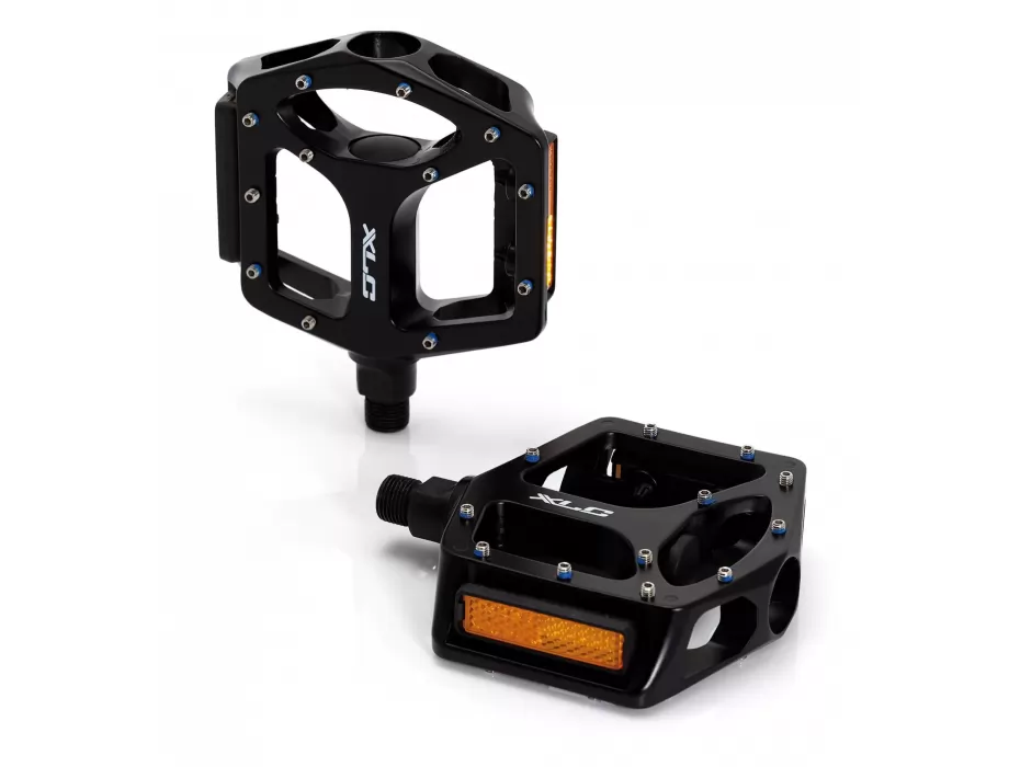 PEDALE MTB ALU 9/16 PIN XLC FLAT PD-M10 CRNE