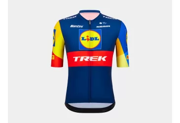 DRES SANTINI LIDL-TREK REPLICA RACE JERSEY, DARK BLUE/YELLOW S