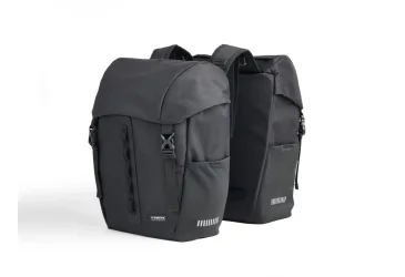 Bisage Trek Town Double Pannier, Black 17 l