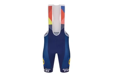 HLAČICE BIB SANTINI LIDL-TREK REPLICA RACE PLAVO-ŽUTE